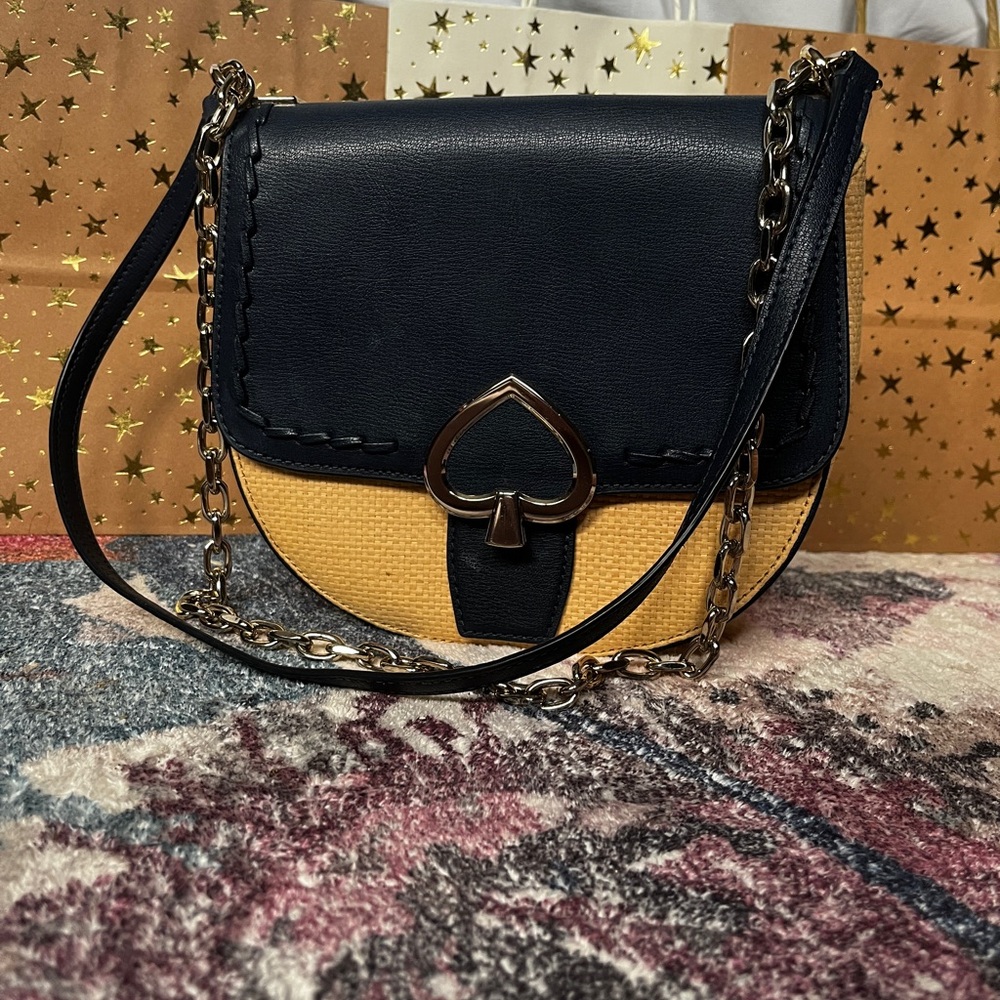 Kate Spade Robyn Two-way Crossbody Straw Purse